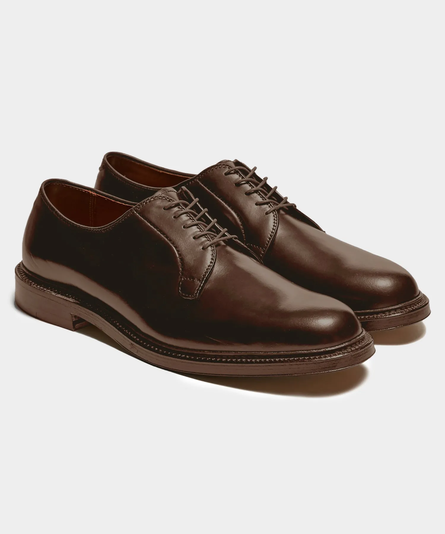Alden Plain Toe Blucher Color 8 Shell Cordovan