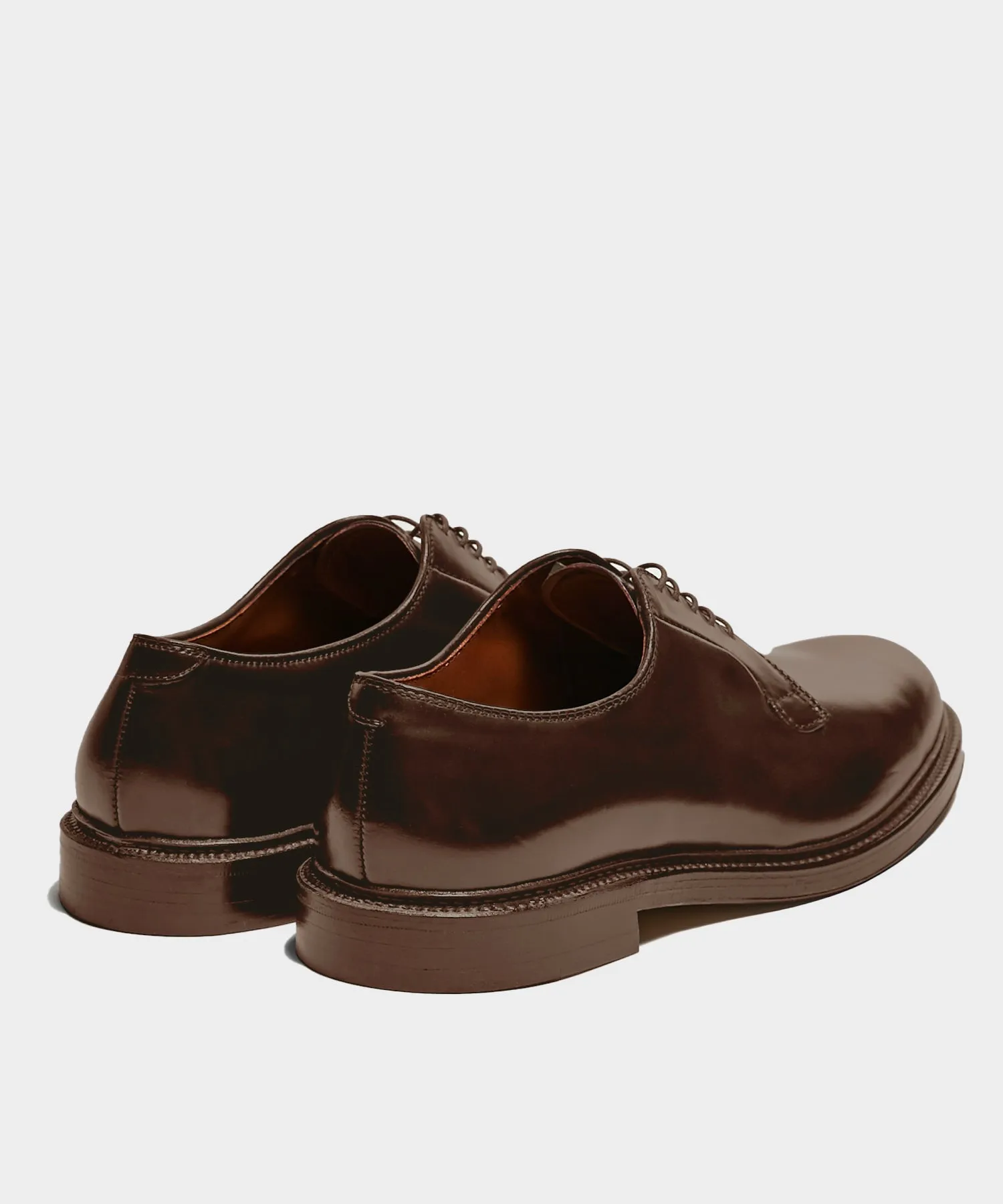 Alden Plain Toe Blucher Color 8 Shell Cordovan