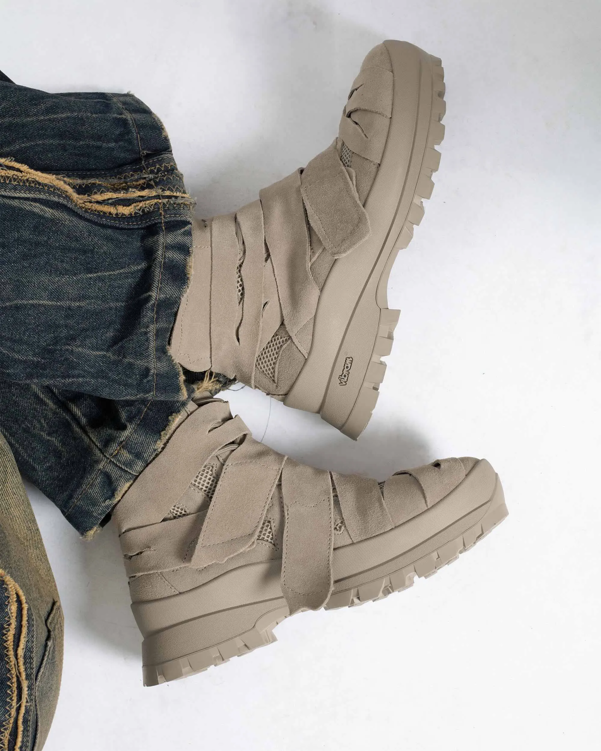 Beige Vibram Desert Boots