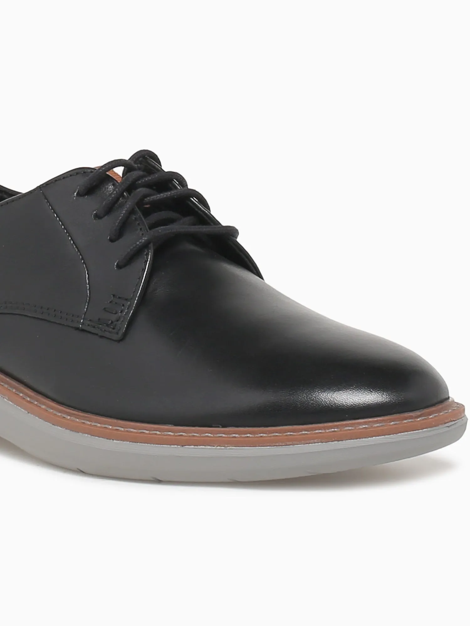 Brantin Plain Black Leather