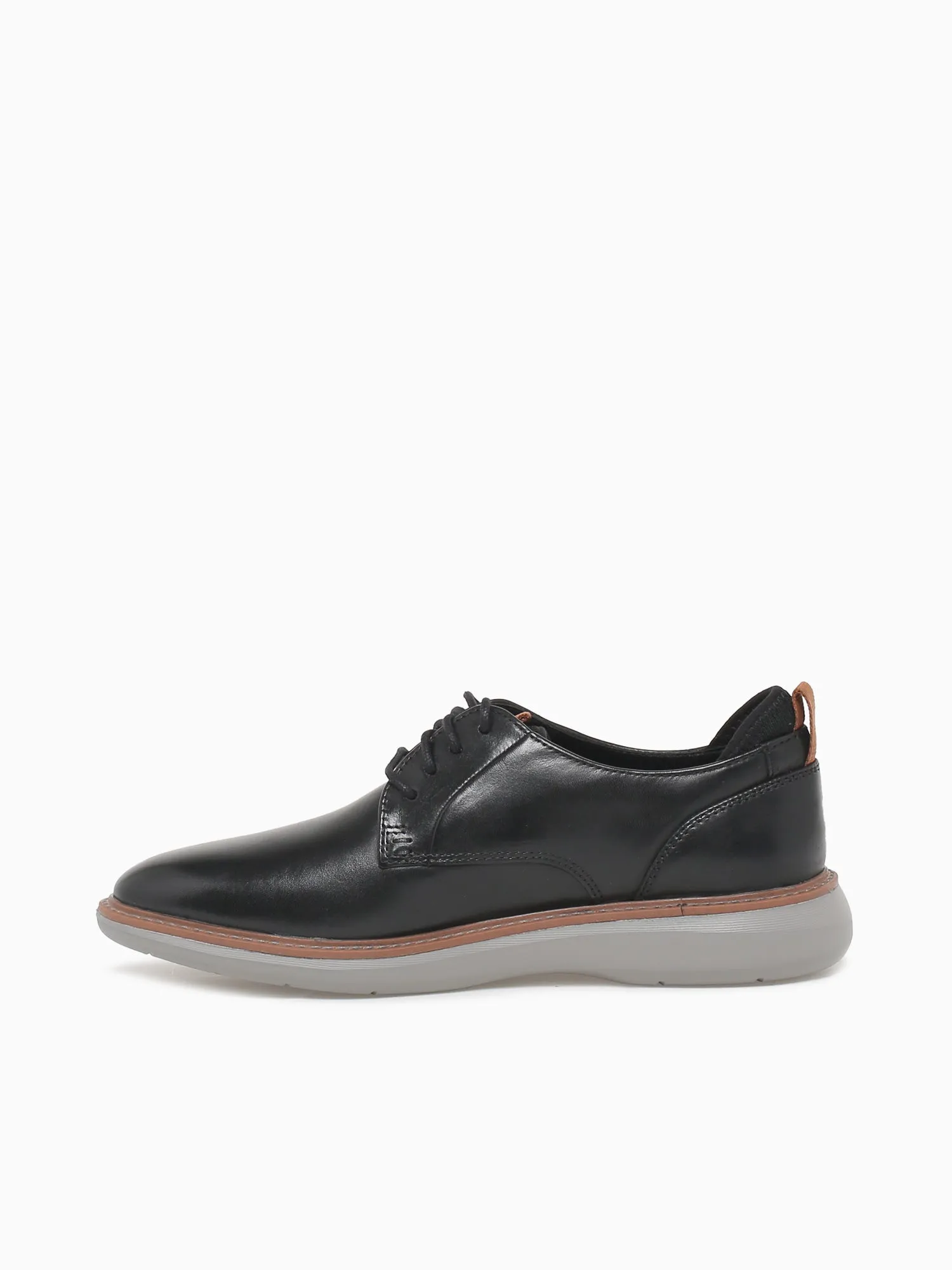 Brantin Plain Black Leather