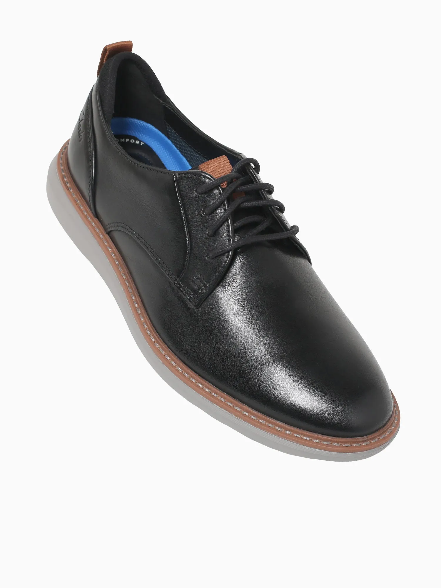 Brantin Plain Black Leather