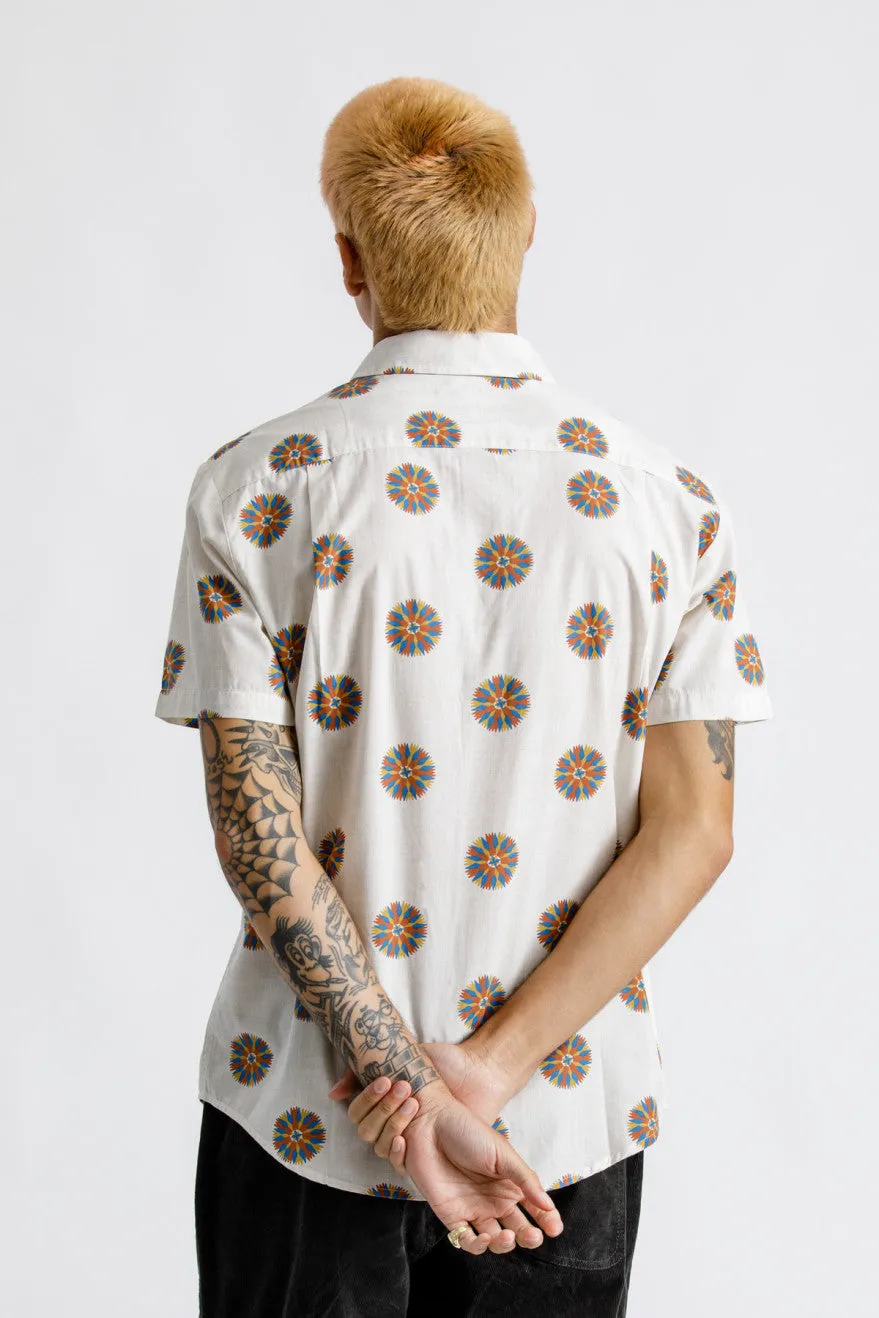 Charter Print S/S Woven - Off White/Autumn