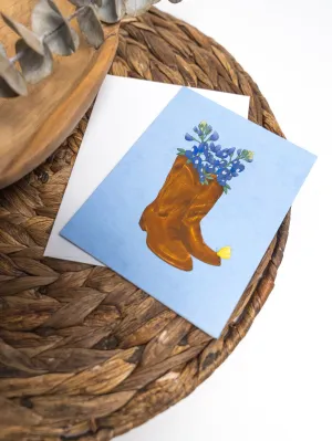Cowboy Boots Greeting Card