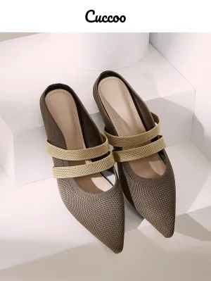 Cuccoo Minimalist Point Toe Flat Mules