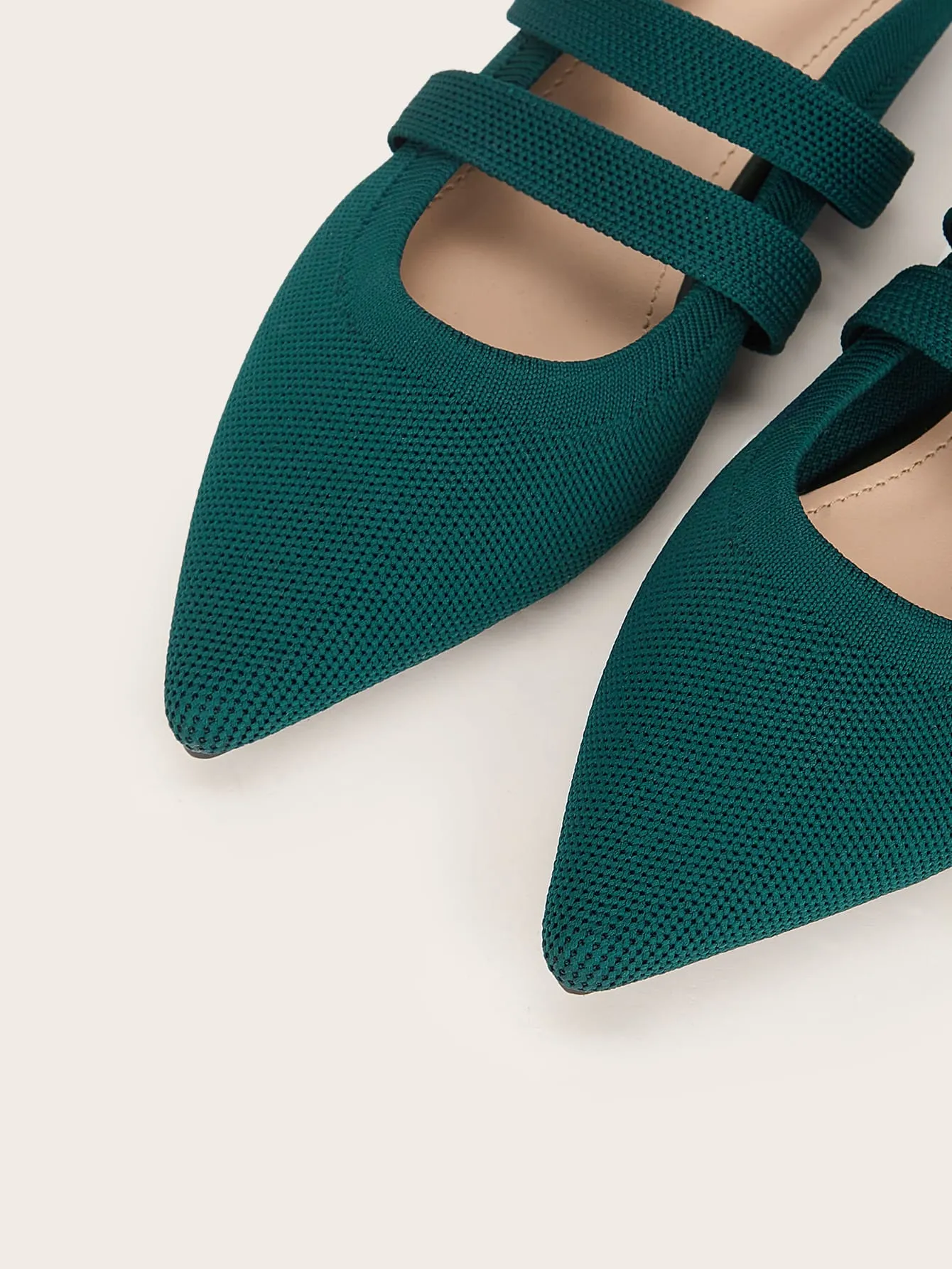 Cuccoo Minimalist Point Toe Flat Mules