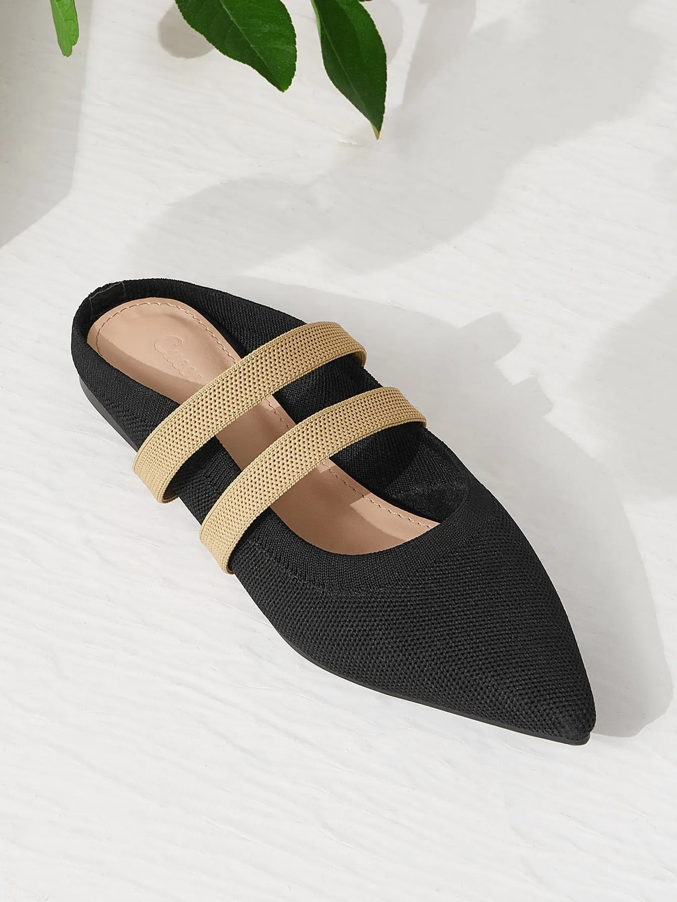 Cuccoo Minimalist Point Toe Flat Mules