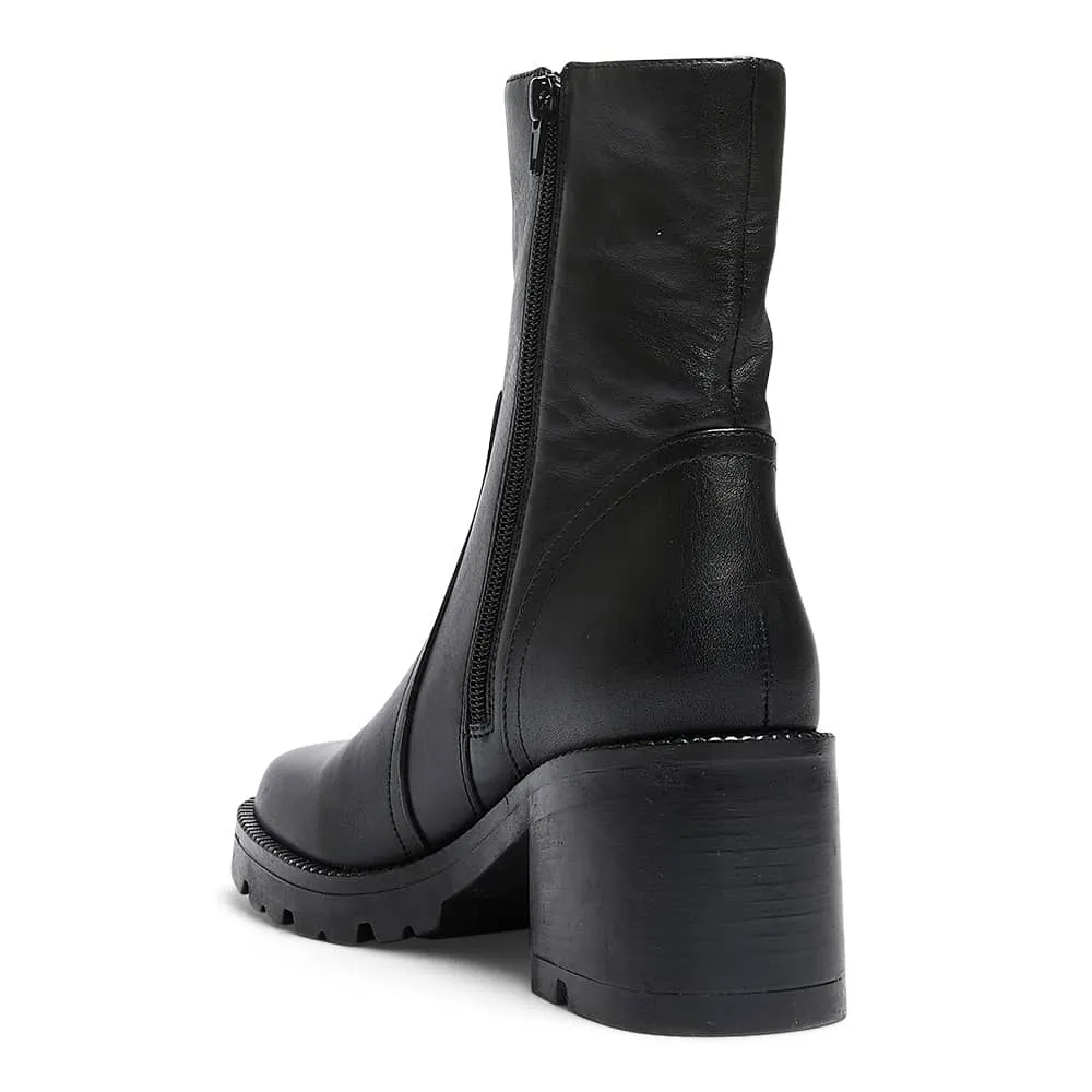 Damon Boot in Black Leather