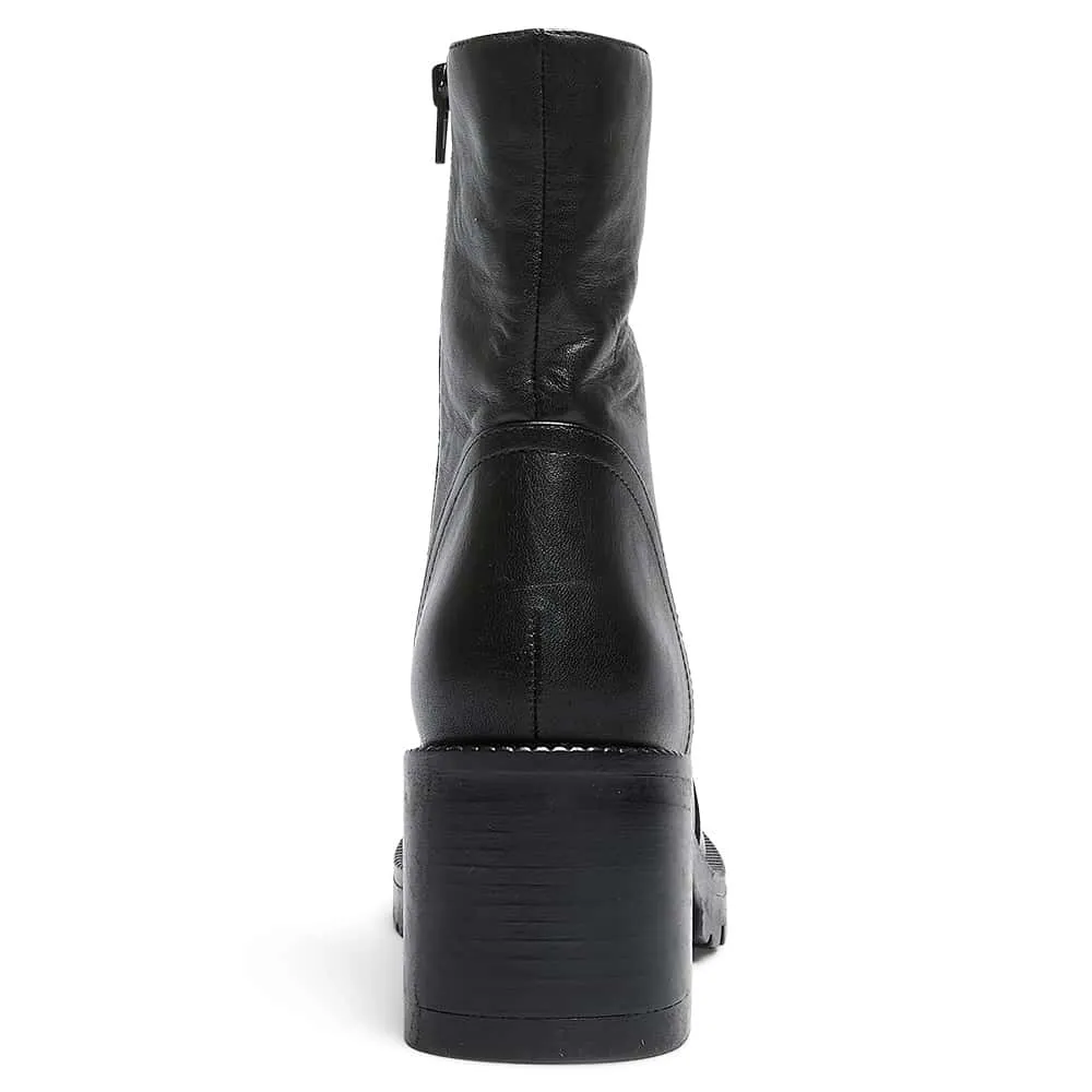 Damon Boot in Black Leather