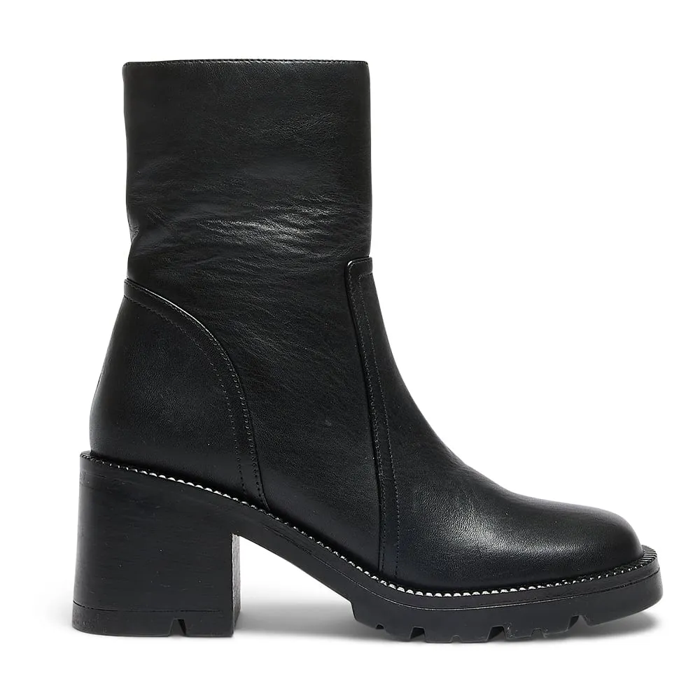 Damon Boot in Black Leather