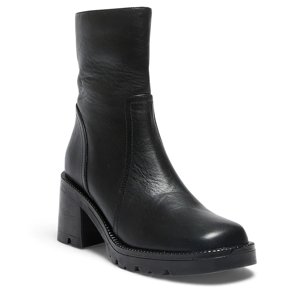 Damon Boot in Black Leather