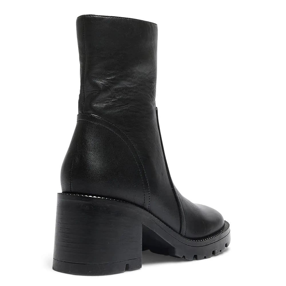 Damon Boot in Black Leather