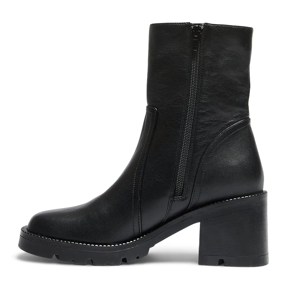 Damon Boot in Black Leather