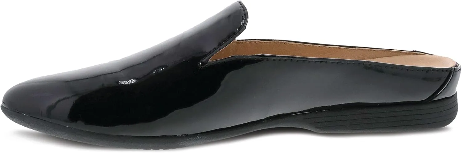 Dansko Lexie Slip-On Mules for Women - Comfortable Flat Shoes with Arch Support - Versatile Casual to Dressy Footwear - Lightweight Rubber Outsole