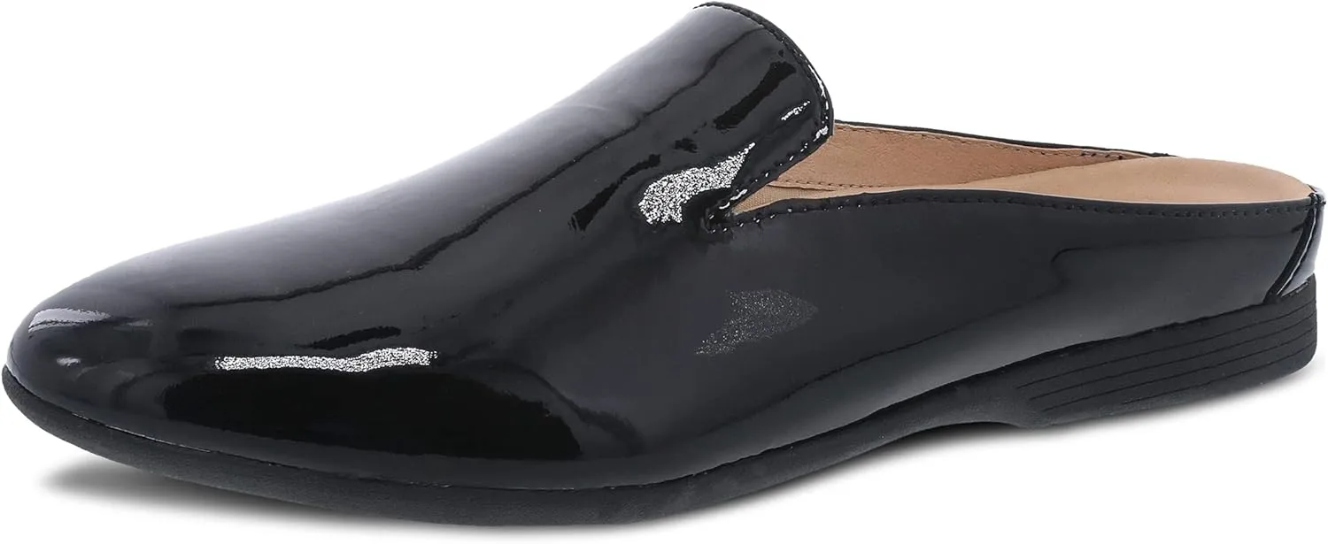 Dansko Lexie Slip-On Mules for Women - Comfortable Flat Shoes with Arch Support - Versatile Casual to Dressy Footwear - Lightweight Rubber Outsole