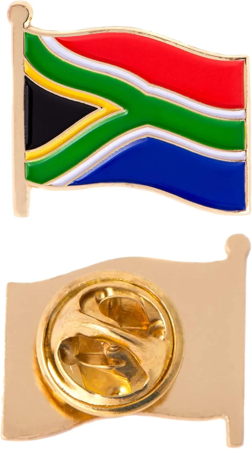 Desert Cactus South Africa Lapel Pin Country Enamel Made of Metal Souvenir Hat Men Women Patriotic South African (Waving Flag Lapel Pin)