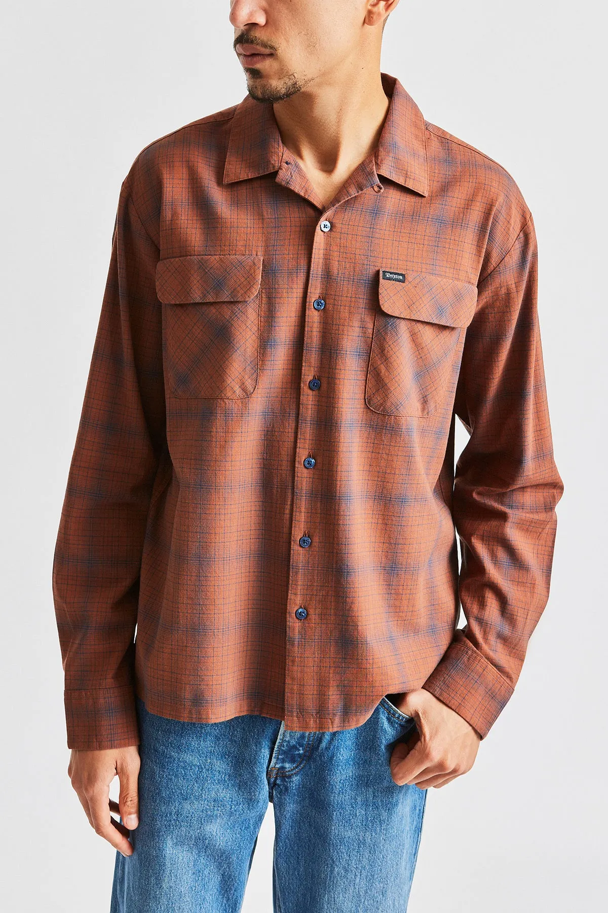 Franco Plaid L/S Woven - Brown/Navy