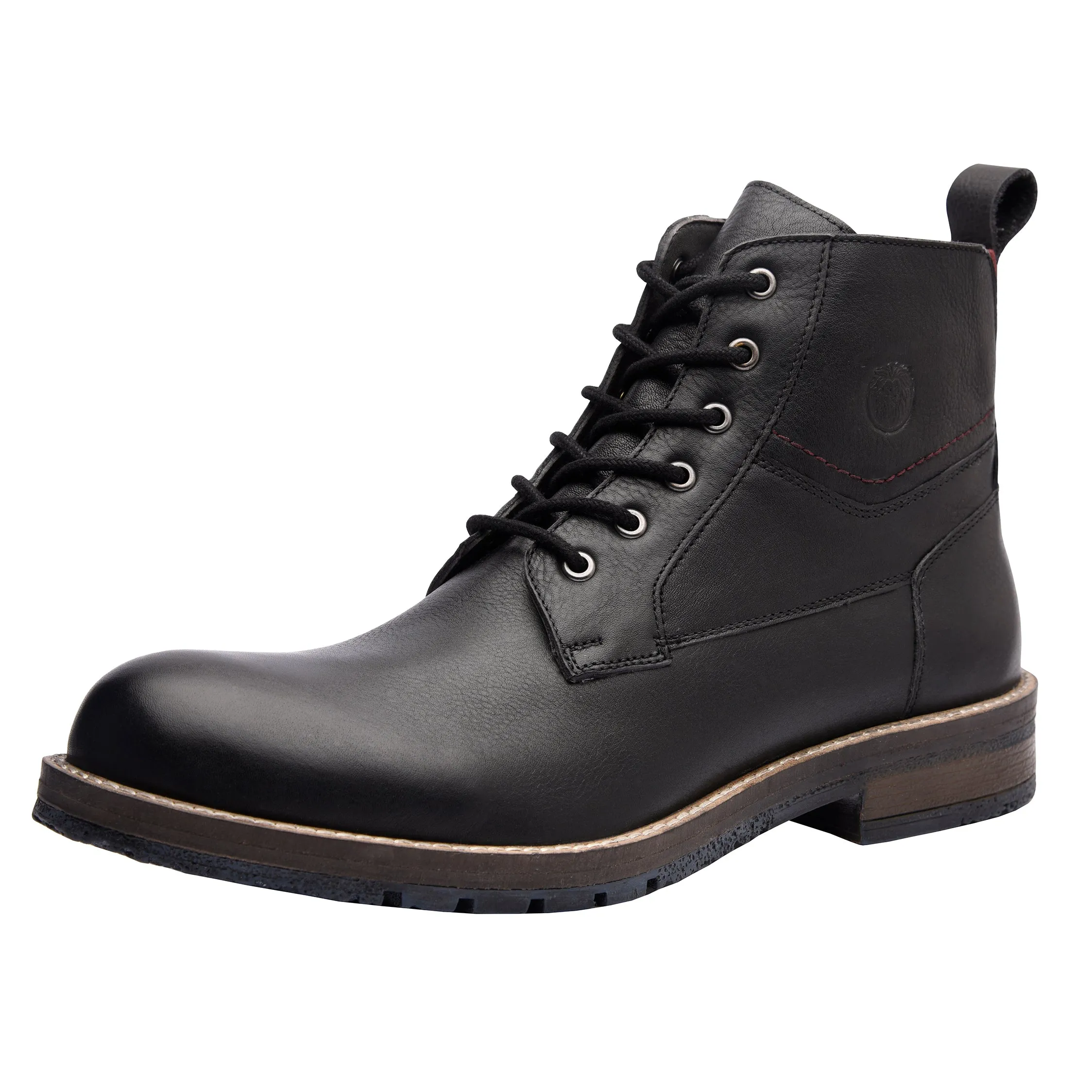 Gaetan Plain Toe Ankle Boots