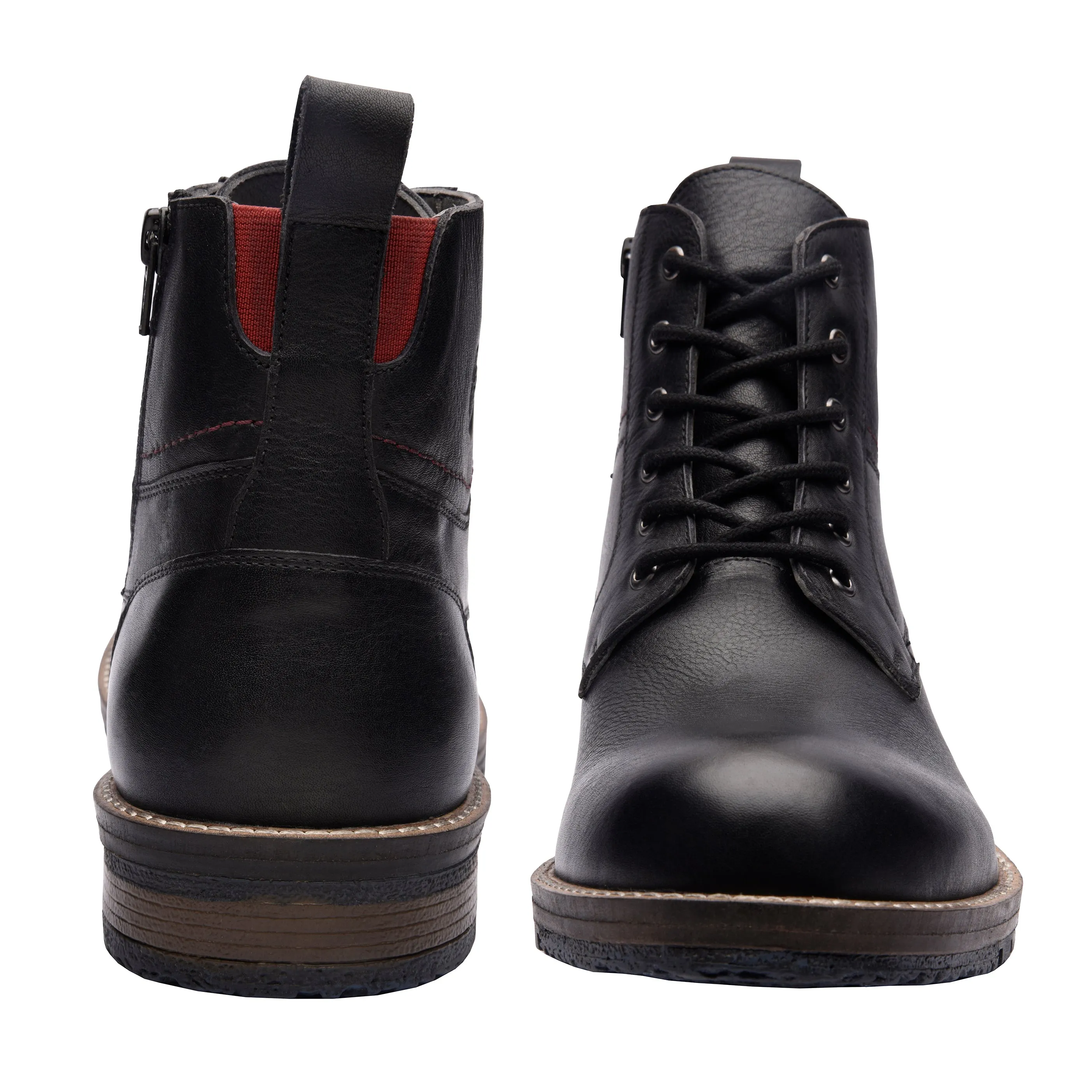 Gaetan Plain Toe Ankle Boots