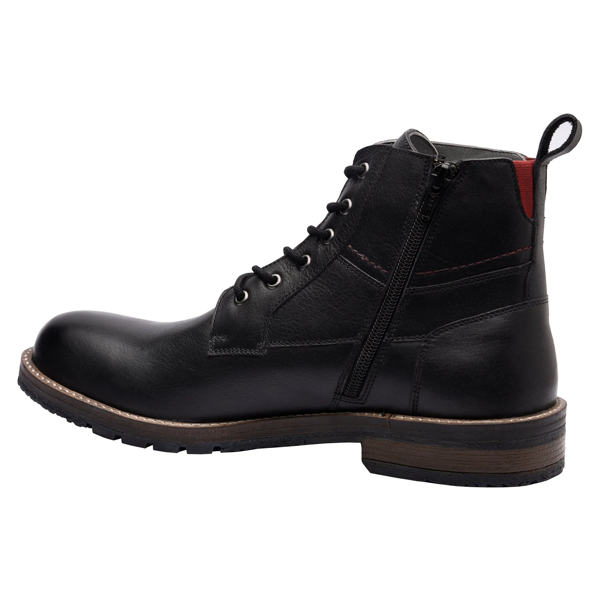Gaetan Plain Toe Ankle Boots