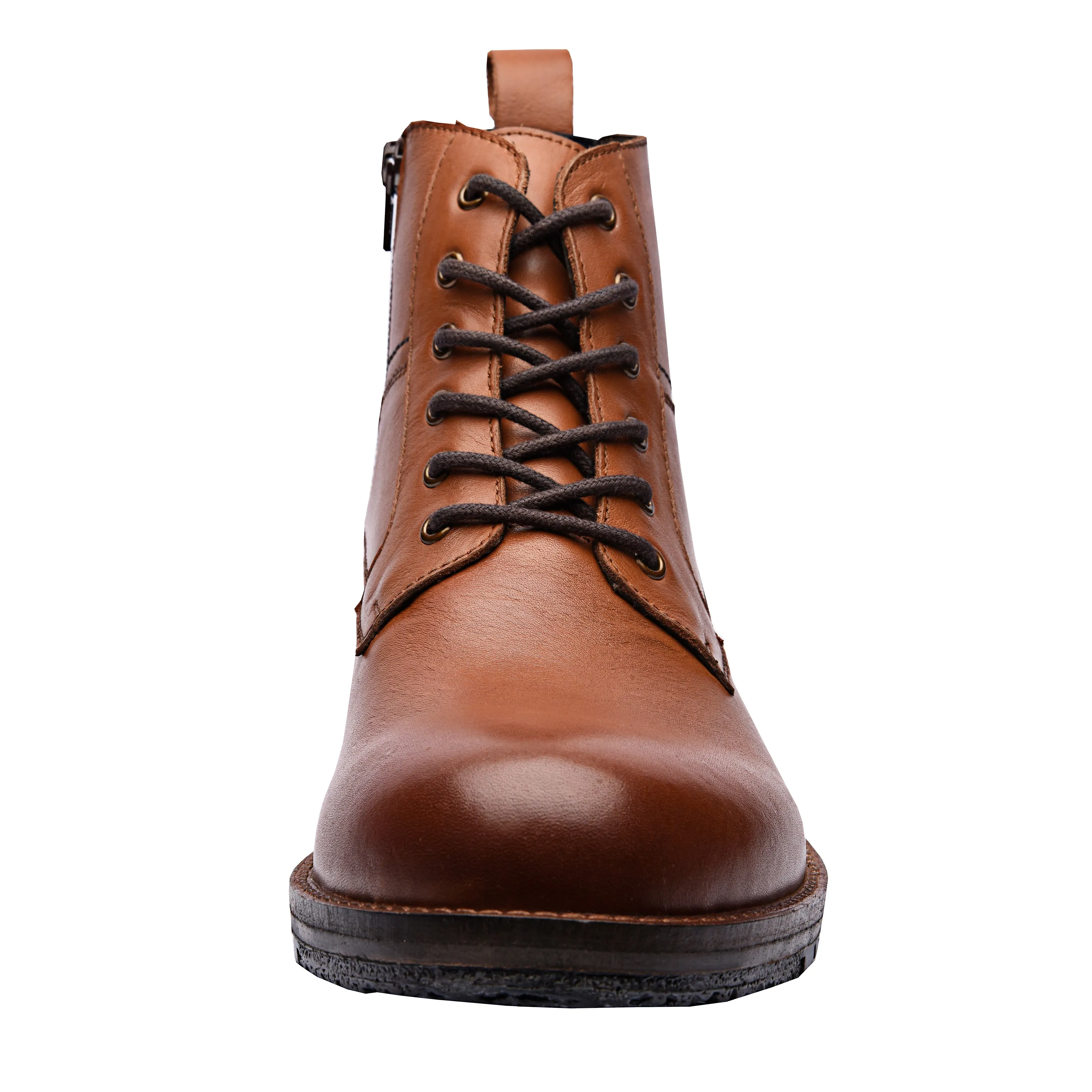 Gaetan Plain Toe Ankle Boots