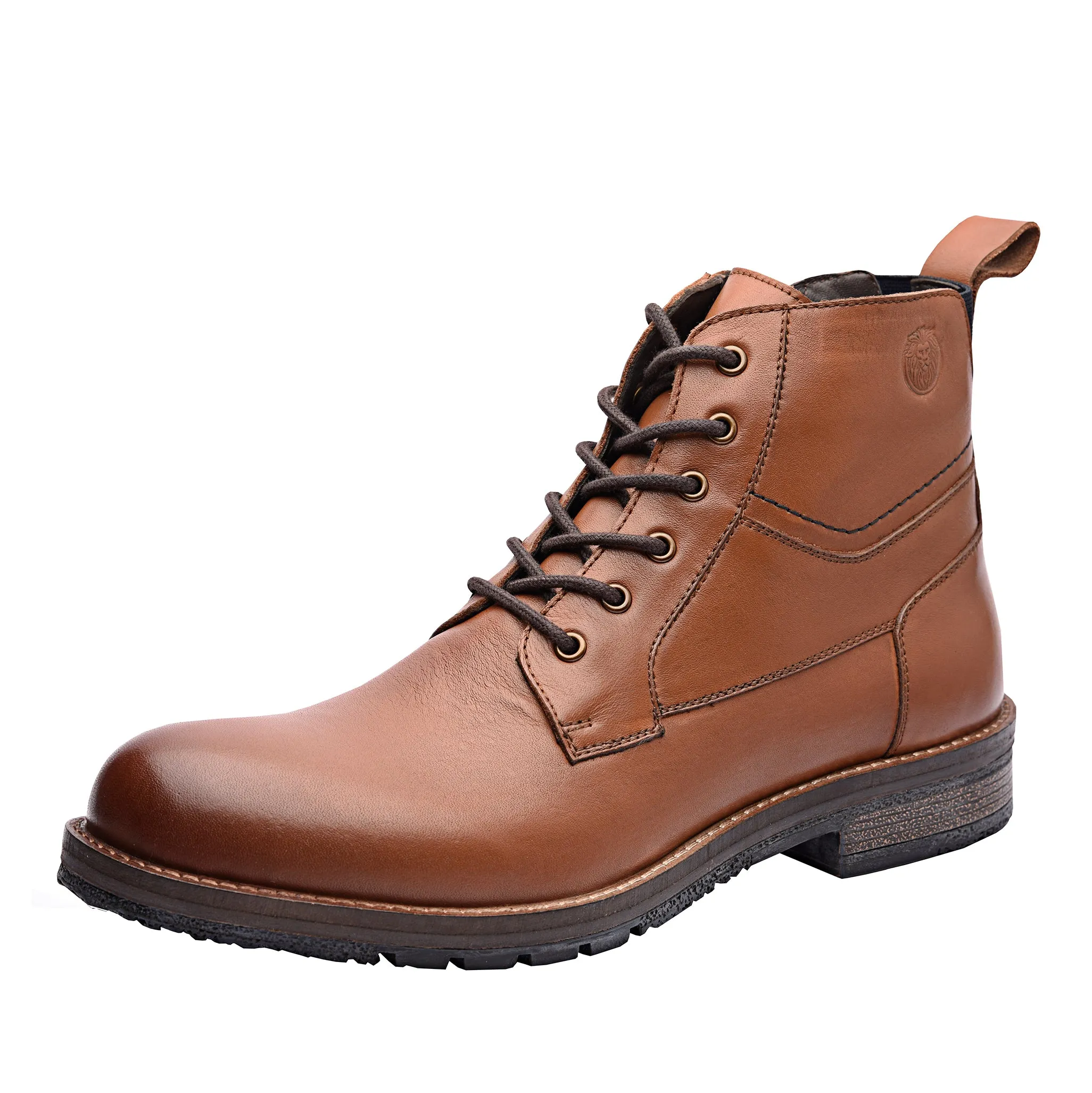 Gaetan Plain Toe Ankle Boots