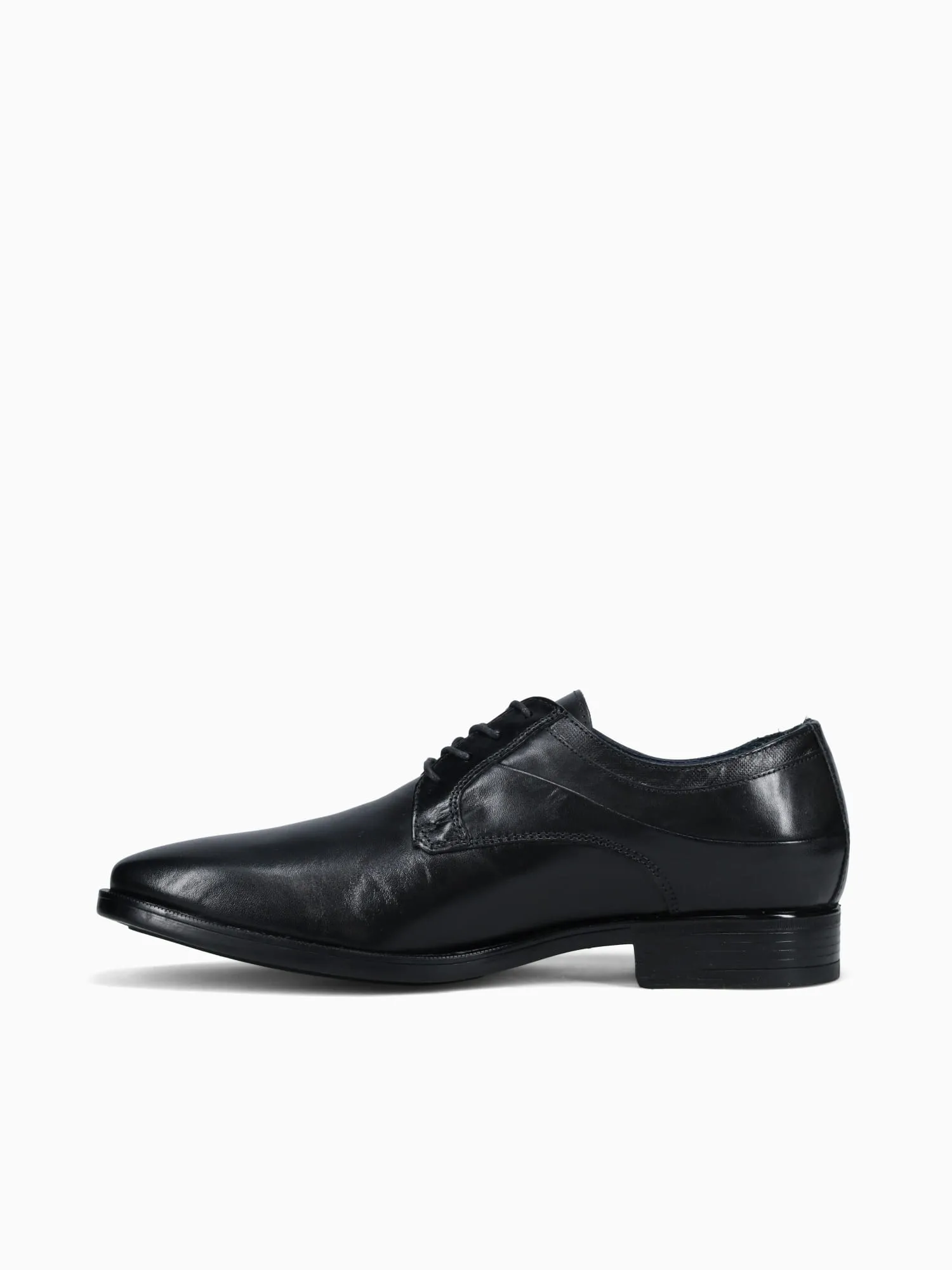 Gibbons Plain Toe Black Leather