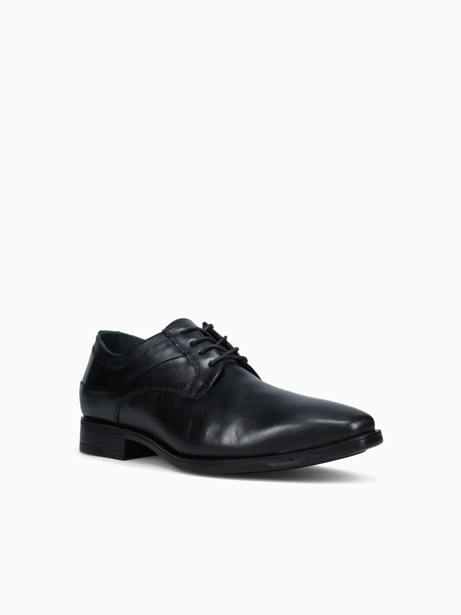 Gibbons Plain Toe Black Leather