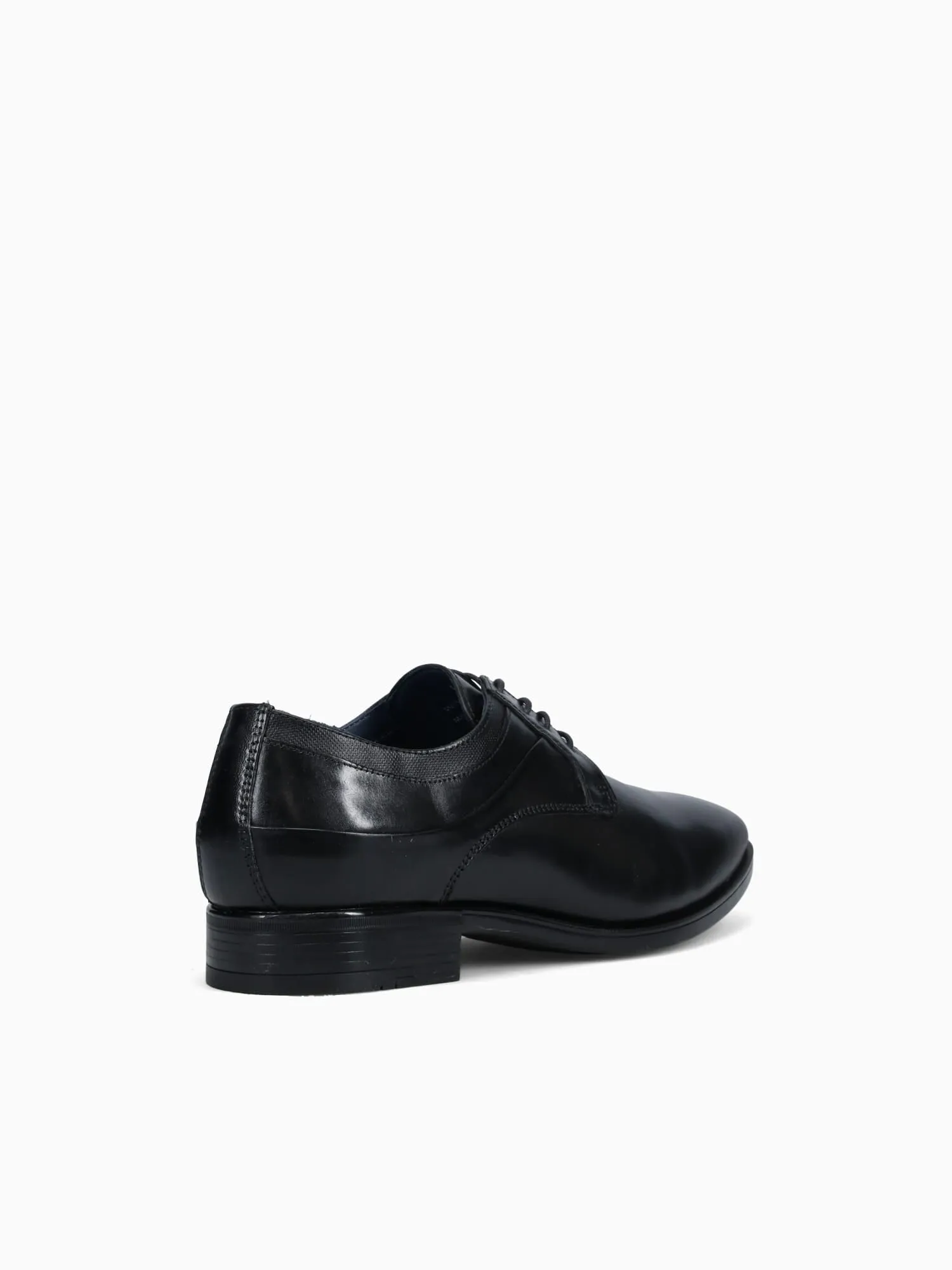 Gibbons Plain Toe Black Leather
