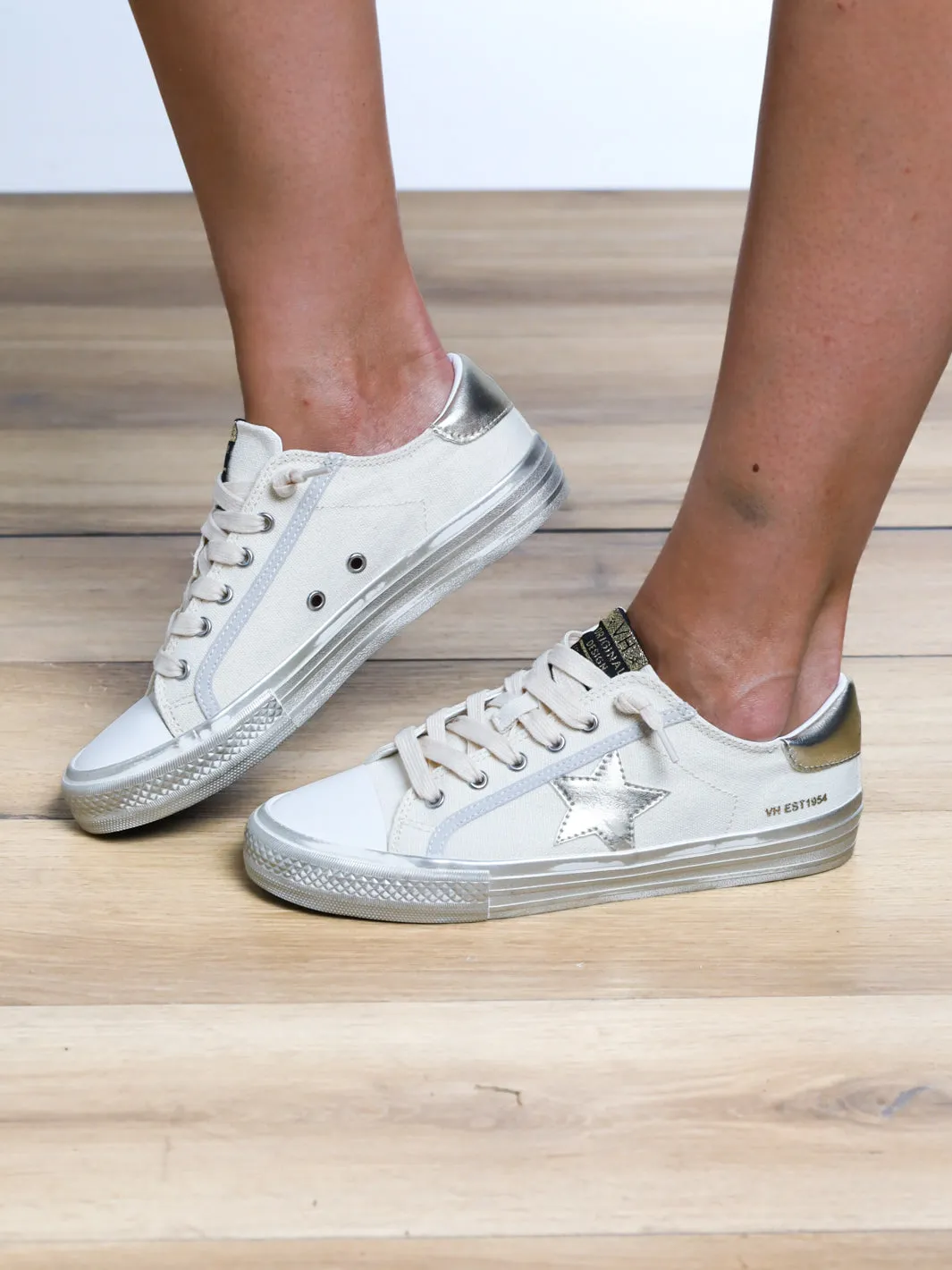 Have My Heart Metallic Star Sneaker