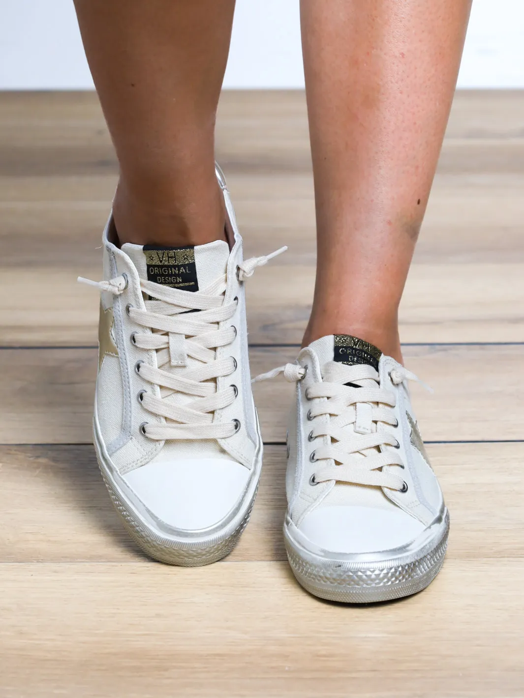 Have My Heart Metallic Star Sneaker