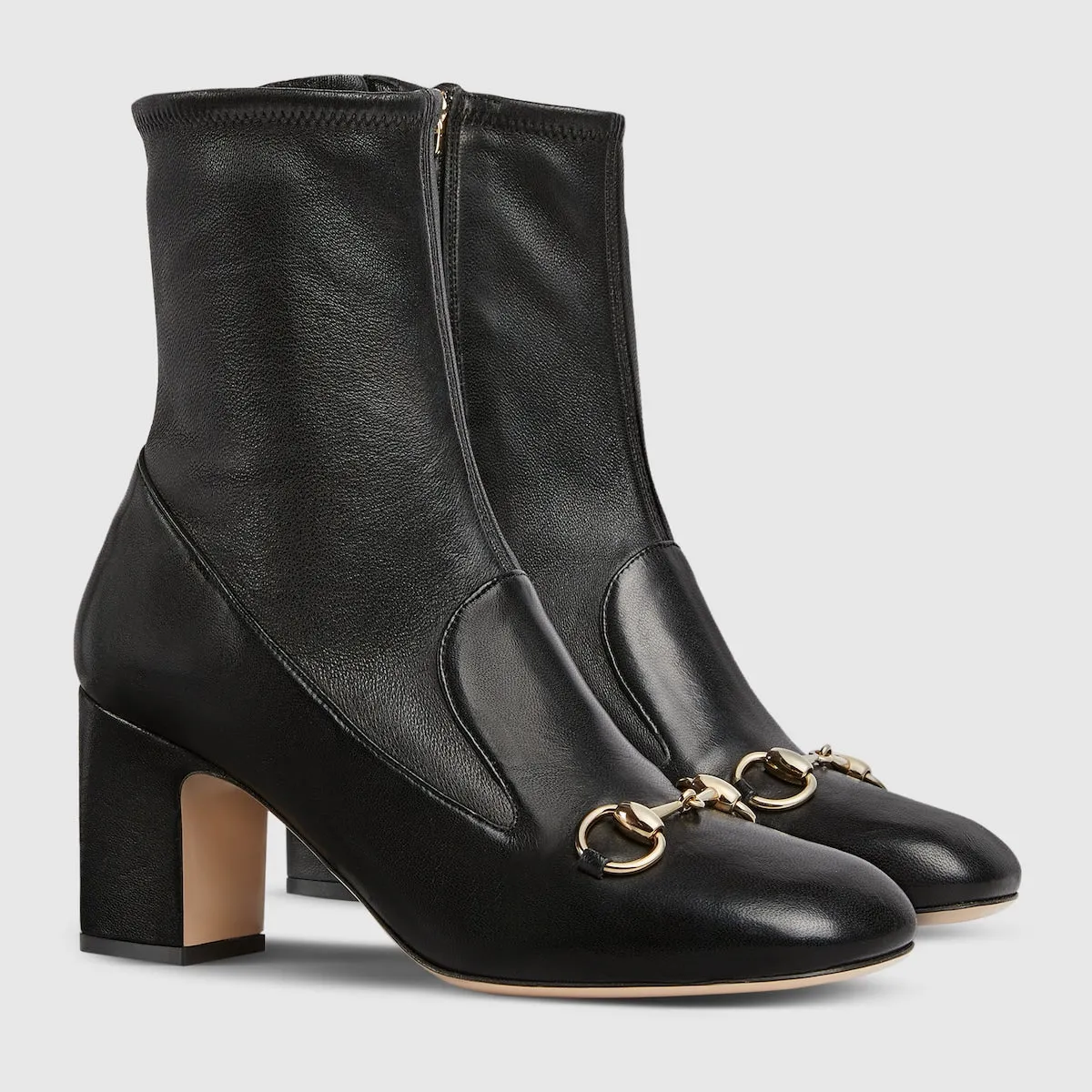Horsebit ankle bootie