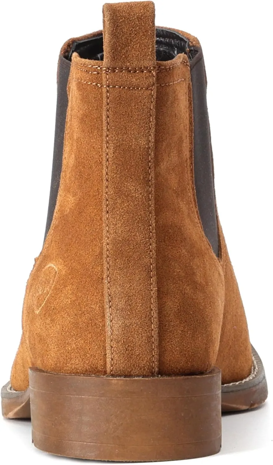 IUV Genuine Cowhide Suede Chelsea Boots For Men Western Boots Ankle Boot Casual Dress Slip On