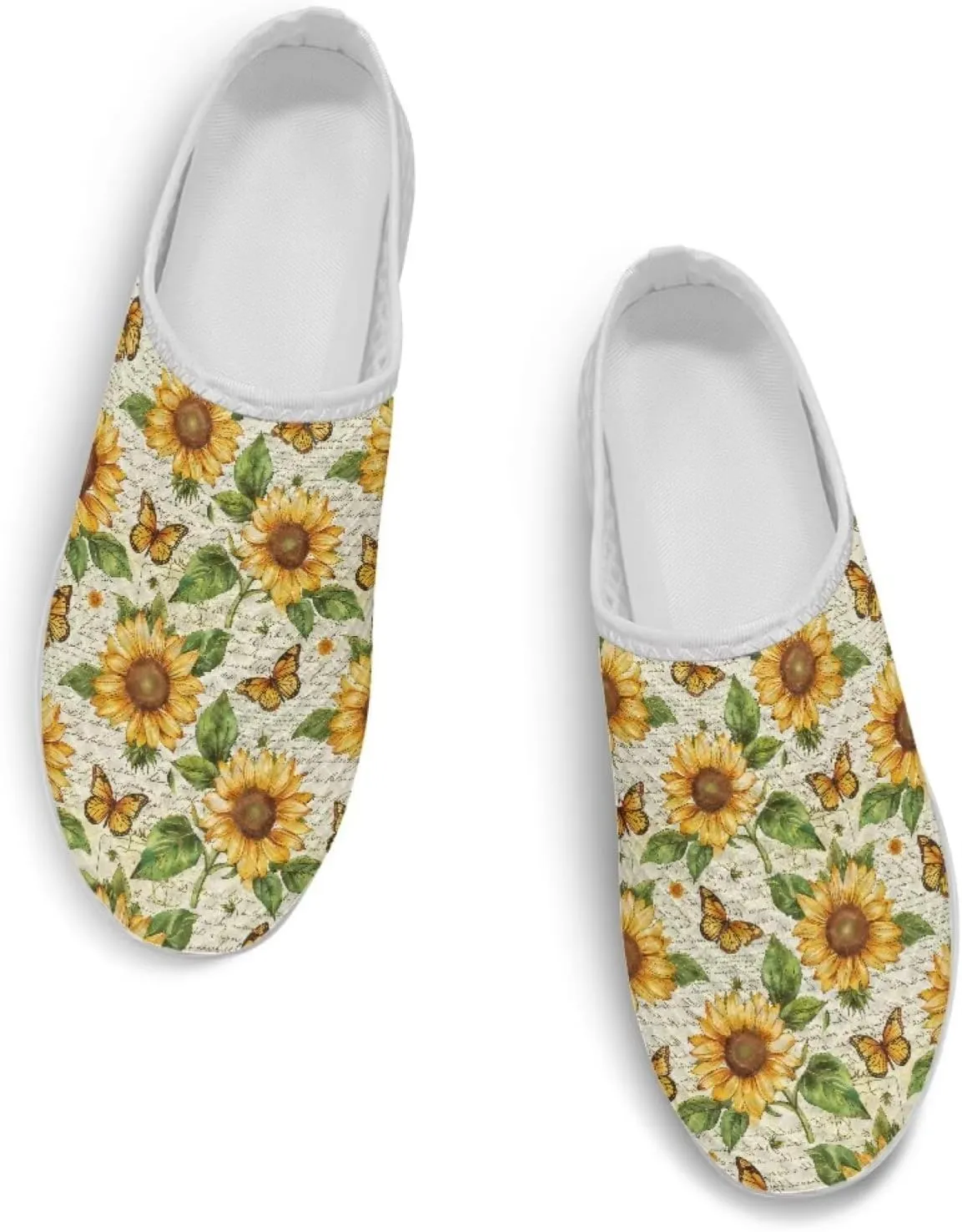 Jeiento Womens Slip On Walking Shoes Breathable Flat Mules Shoe with Arch Support Lightweight Comfort Open Back Casual Sneakers