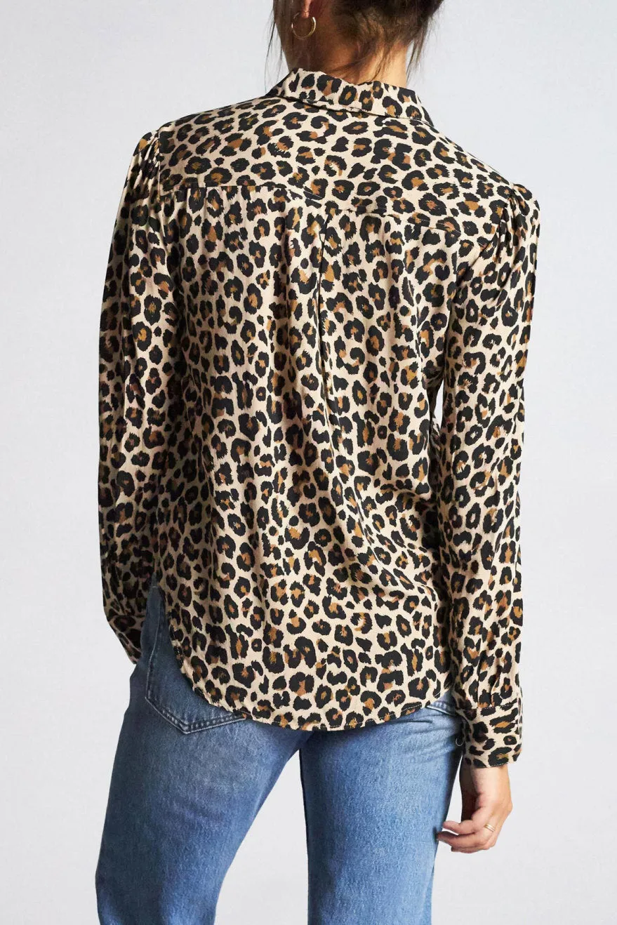 Kate L/S Woven - Leopard