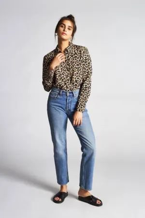 Kate L/S Woven - Leopard