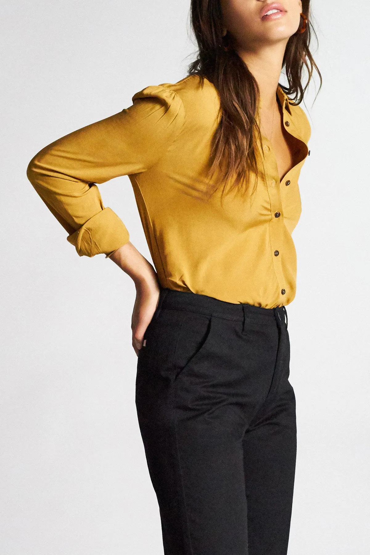 Kate L/S Woven - Maize