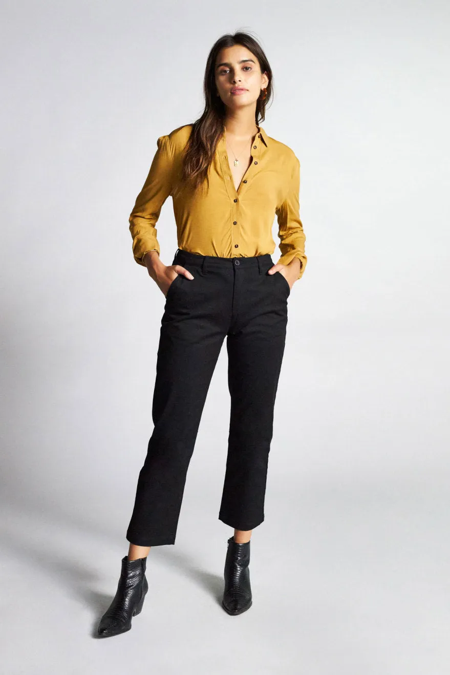 Kate L/S Woven - Maize