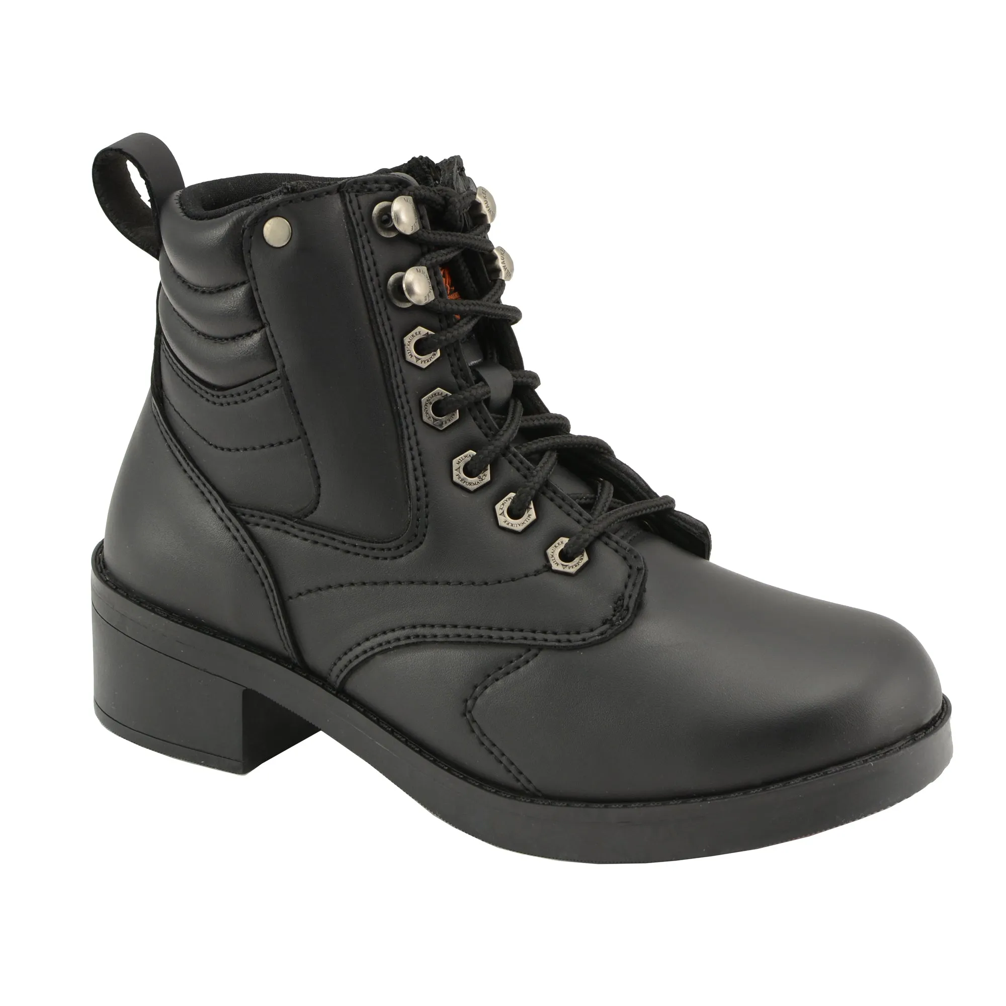 Kids Lace to Toe Side Zipper Entry Biker Boot