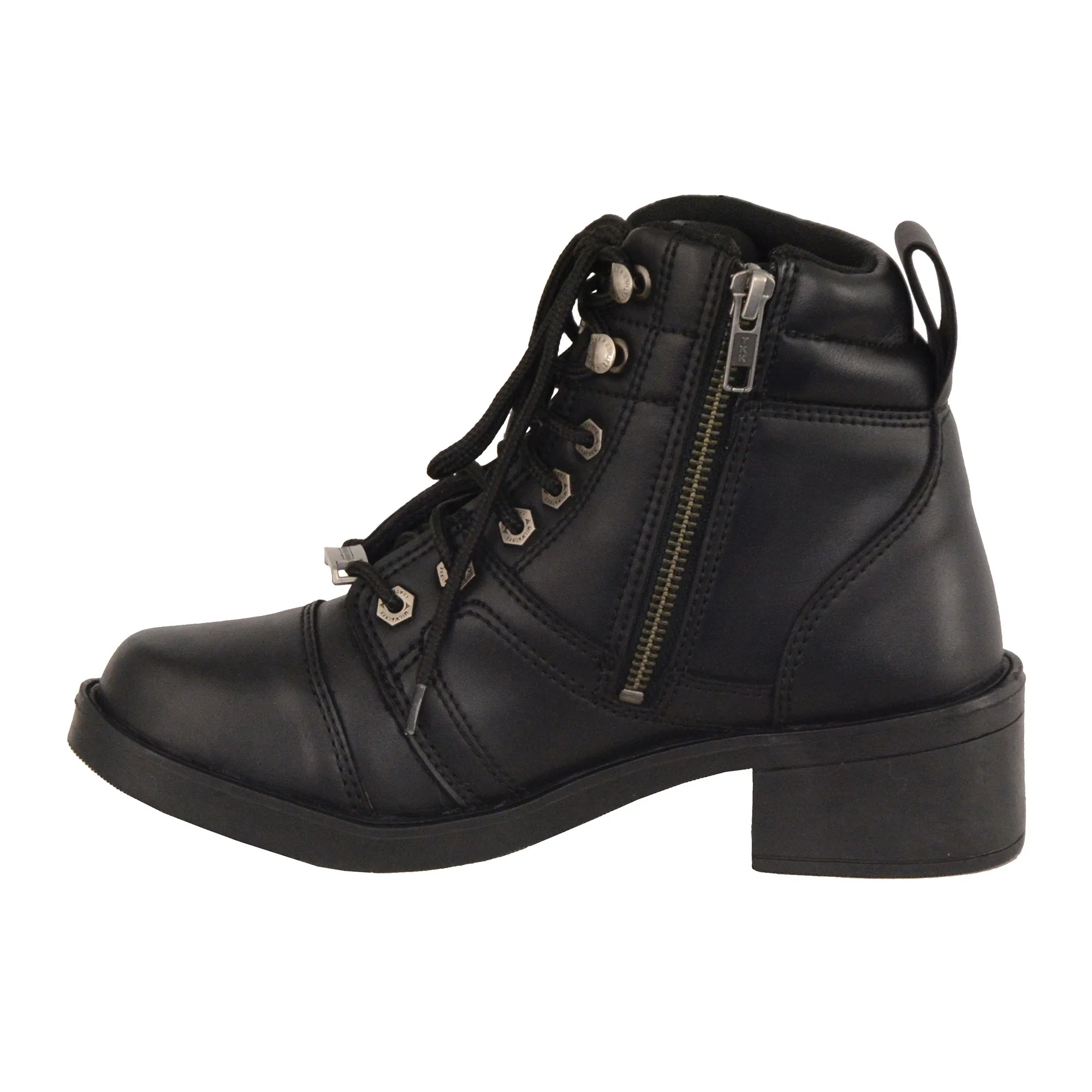 Kids Side Zipper Lace to Toe Boot