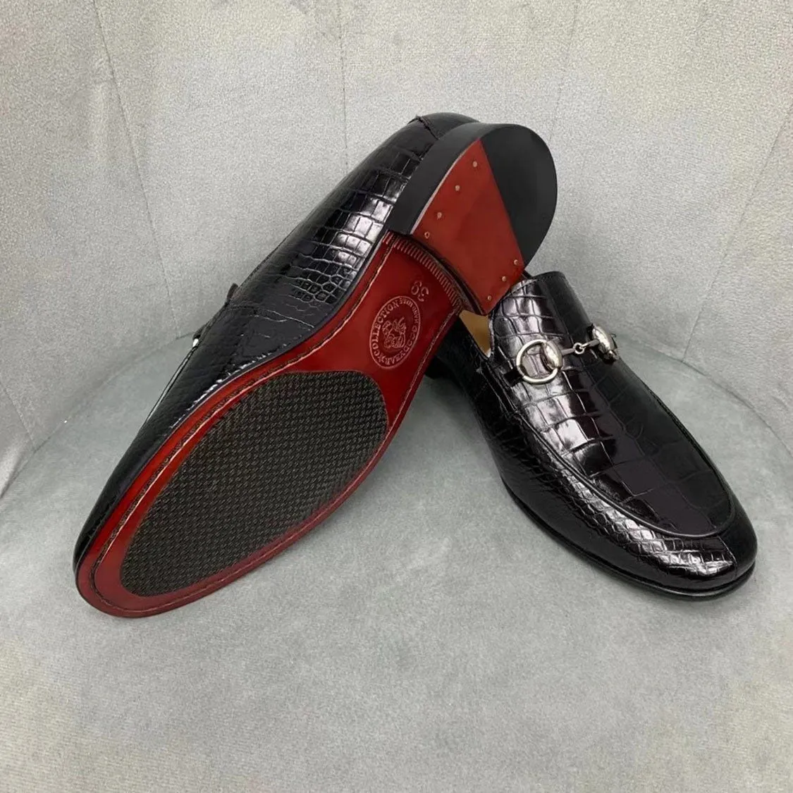 Men's Handmade Genuine Crocodile Shoes