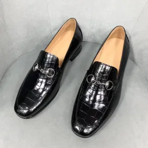 Men's Handmade Genuine Crocodile Shoes