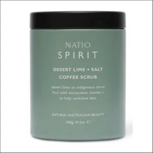 Natio Spirit Desert Lime & Salt Coffee Scrub 300g