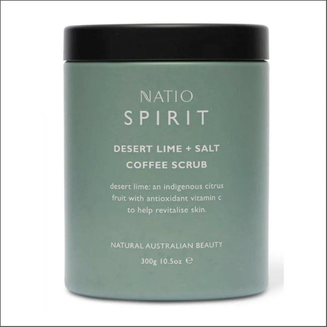 Natio Spirit Desert Lime & Salt Coffee Scrub 300g