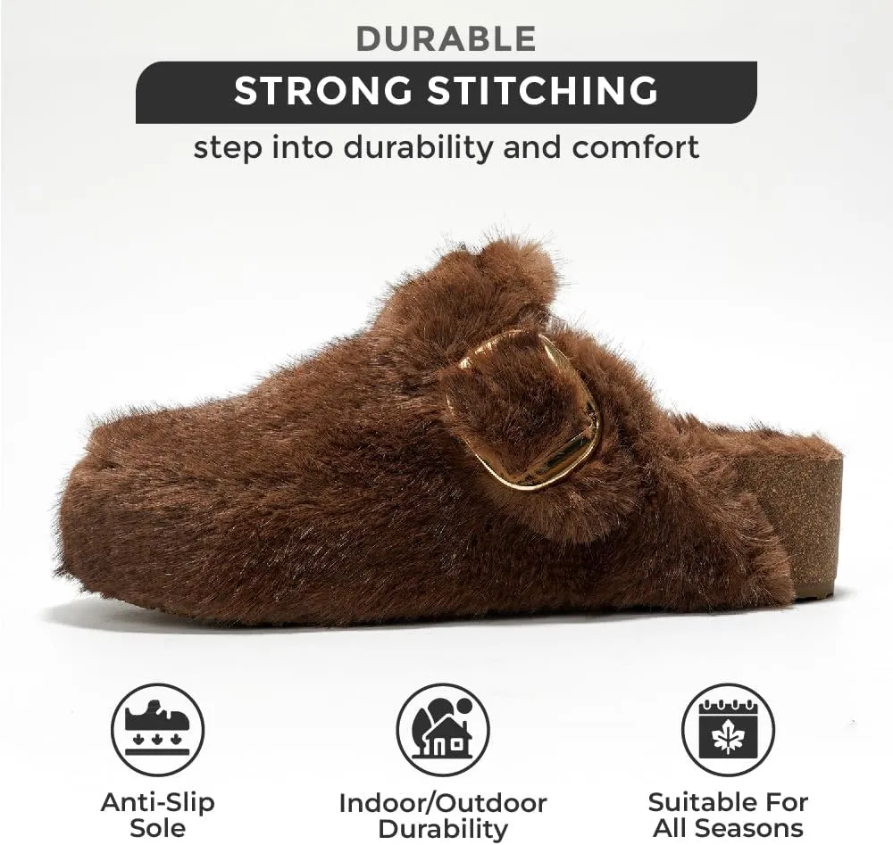 Project Cloud Clogs for Women Footwear - Memory Foam and Non-Slip Platform Wedges Heels for Women Mules & Clogs 2025 - Comfortable Stylish Slip-On with Adjustable Straps (Rhona)