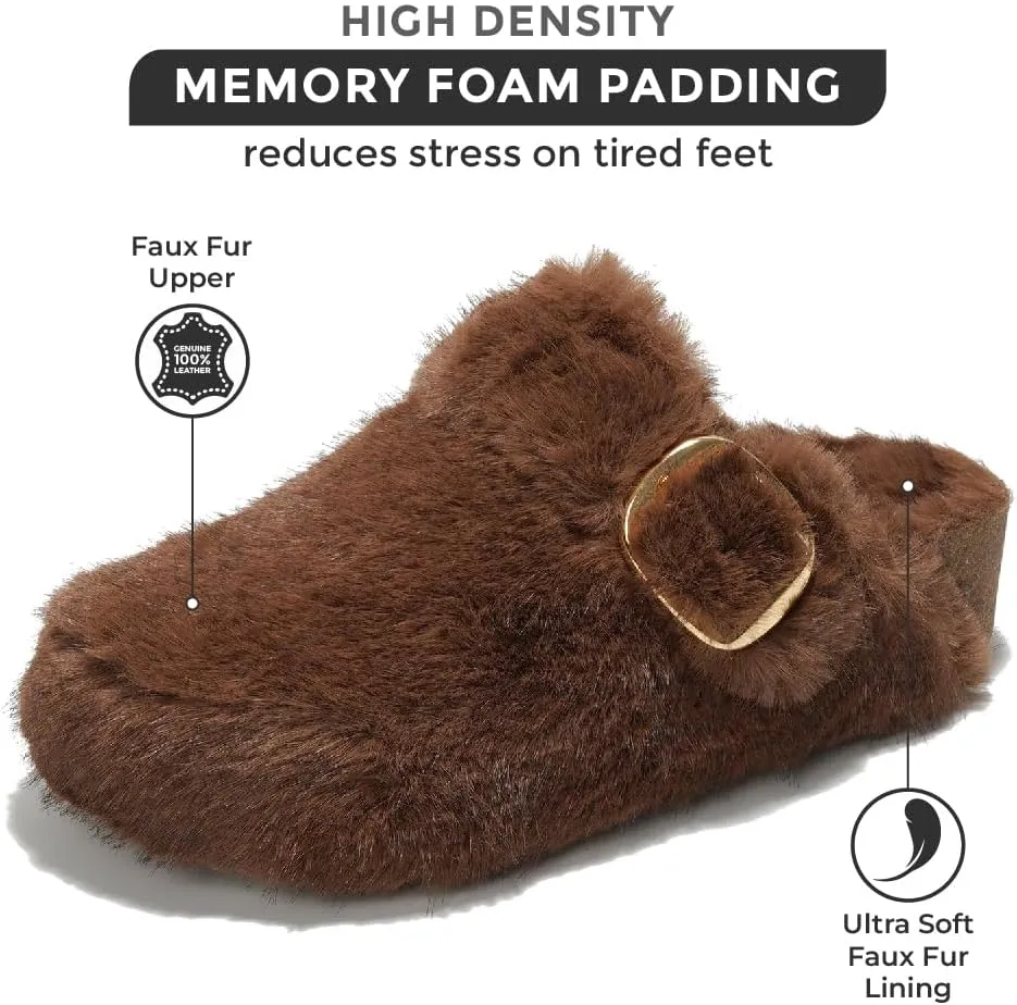 Project Cloud Clogs for Women Footwear - Memory Foam and Non-Slip Platform Wedges Heels for Women Mules & Clogs 2025 - Comfortable Stylish Slip-On with Adjustable Straps (Rhona)