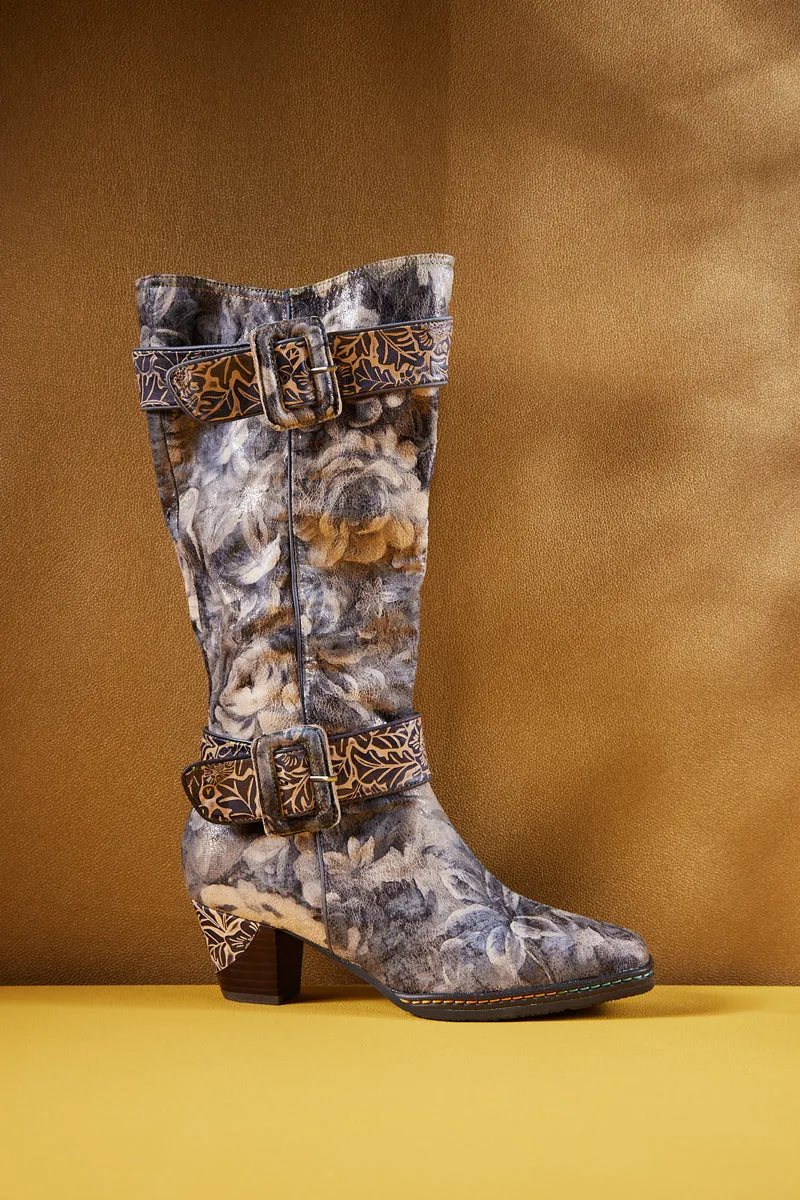 Soffia | Ferris Wide Calf Leather Knee High Boots