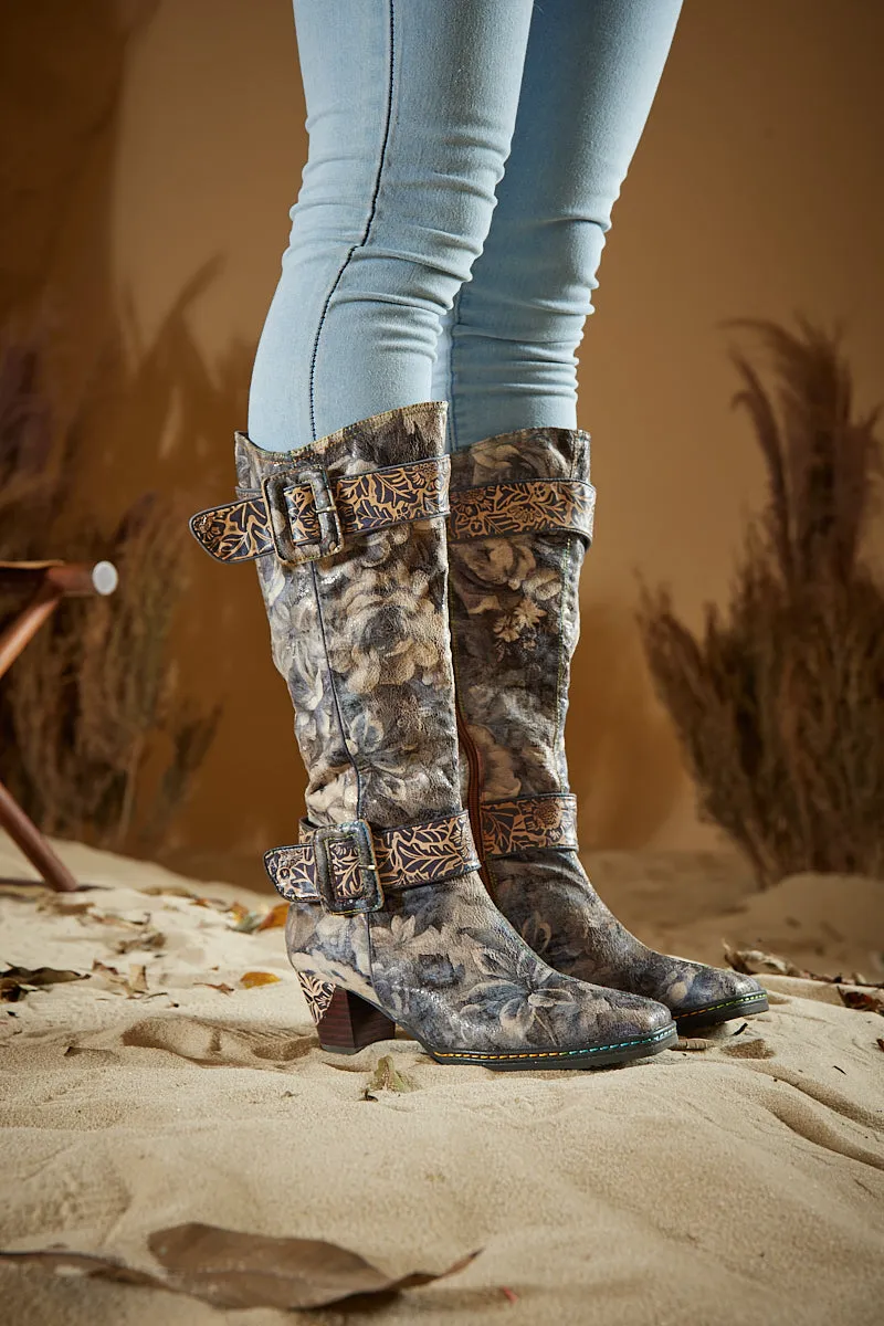 Soffia | Ferris Wide Calf Leather Knee High Boots