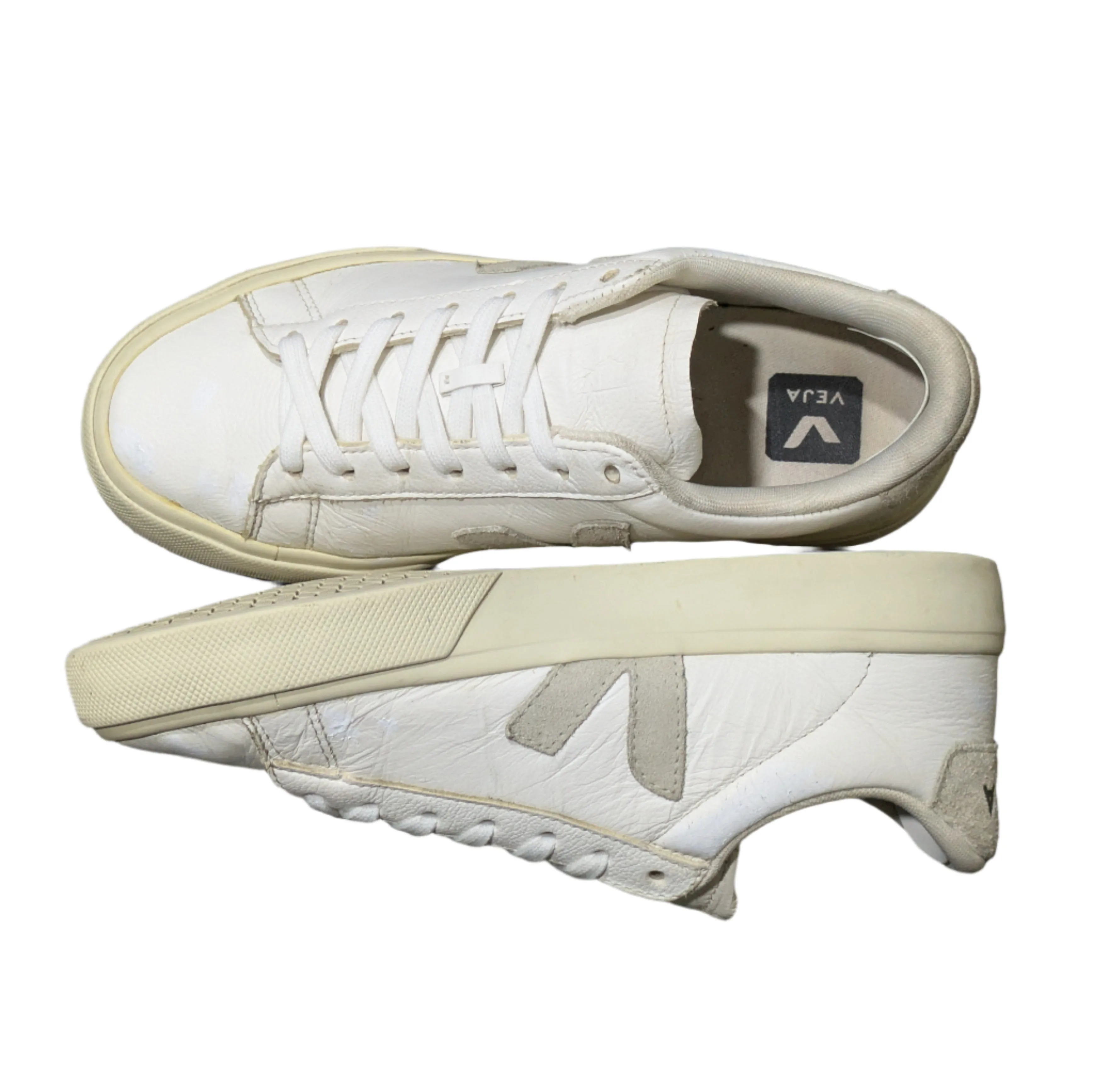 Veja Campo Chrome-Free Leather Sneakers - Natural Suede Size UK 5 / EU 38 / US 7
